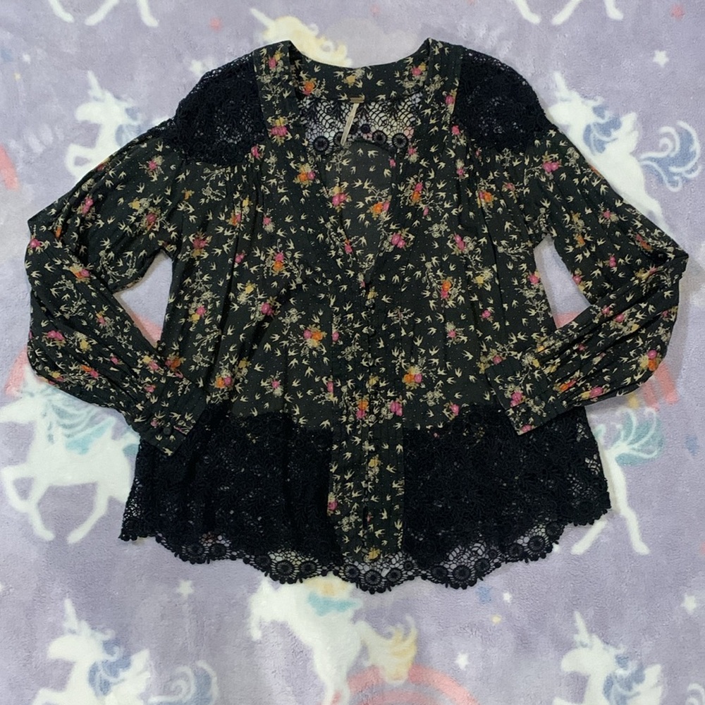 Free People One Dance Printed Bed Jacket